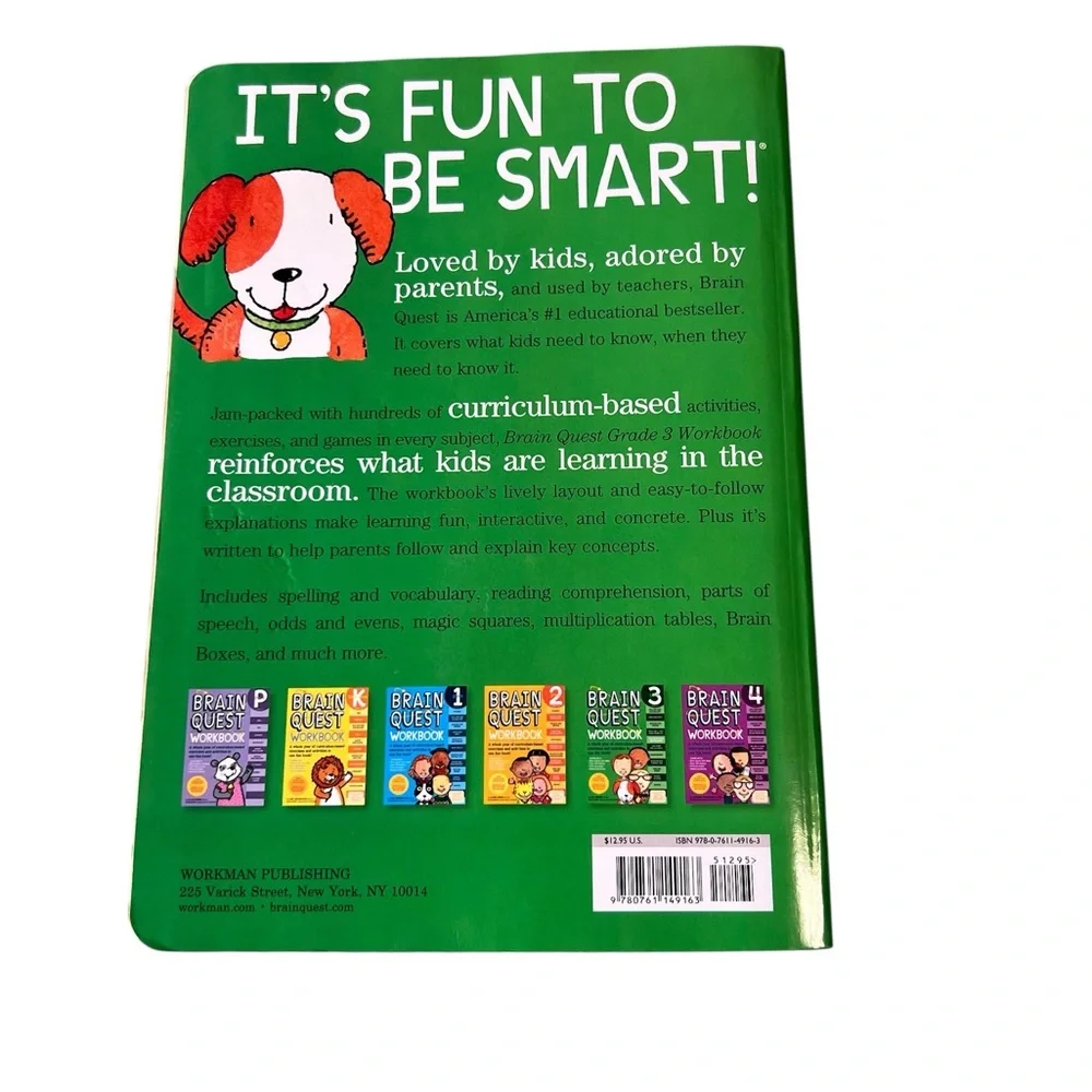 Brain Quest 3rd Grade Paperback Workbook